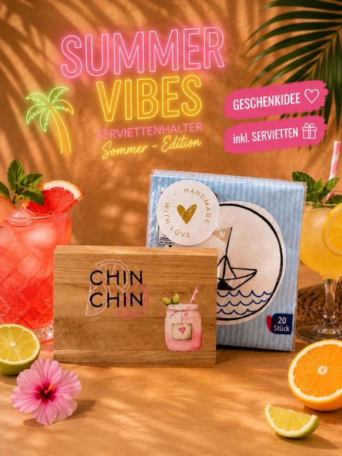 "Chin Chin" - Serviettenhalter